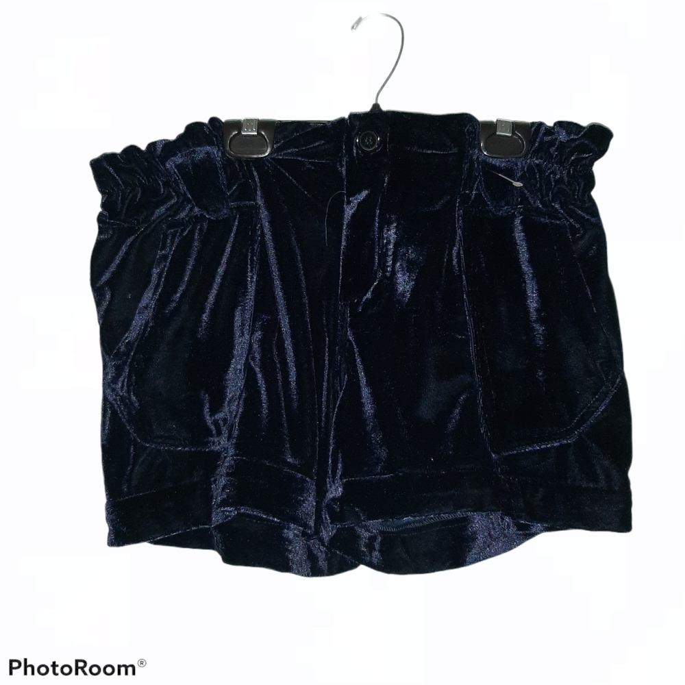Hot & Delicious blue velvet shorts